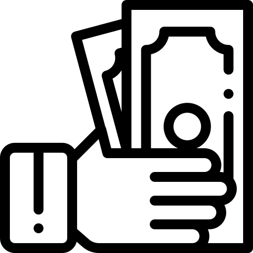 money in hand icon